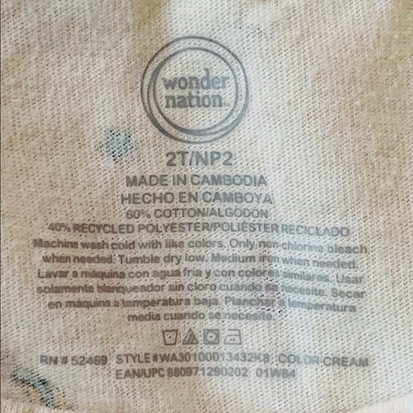 Wonder Nations toddler unicorn girl dress with pockets - Picture 4 of 4